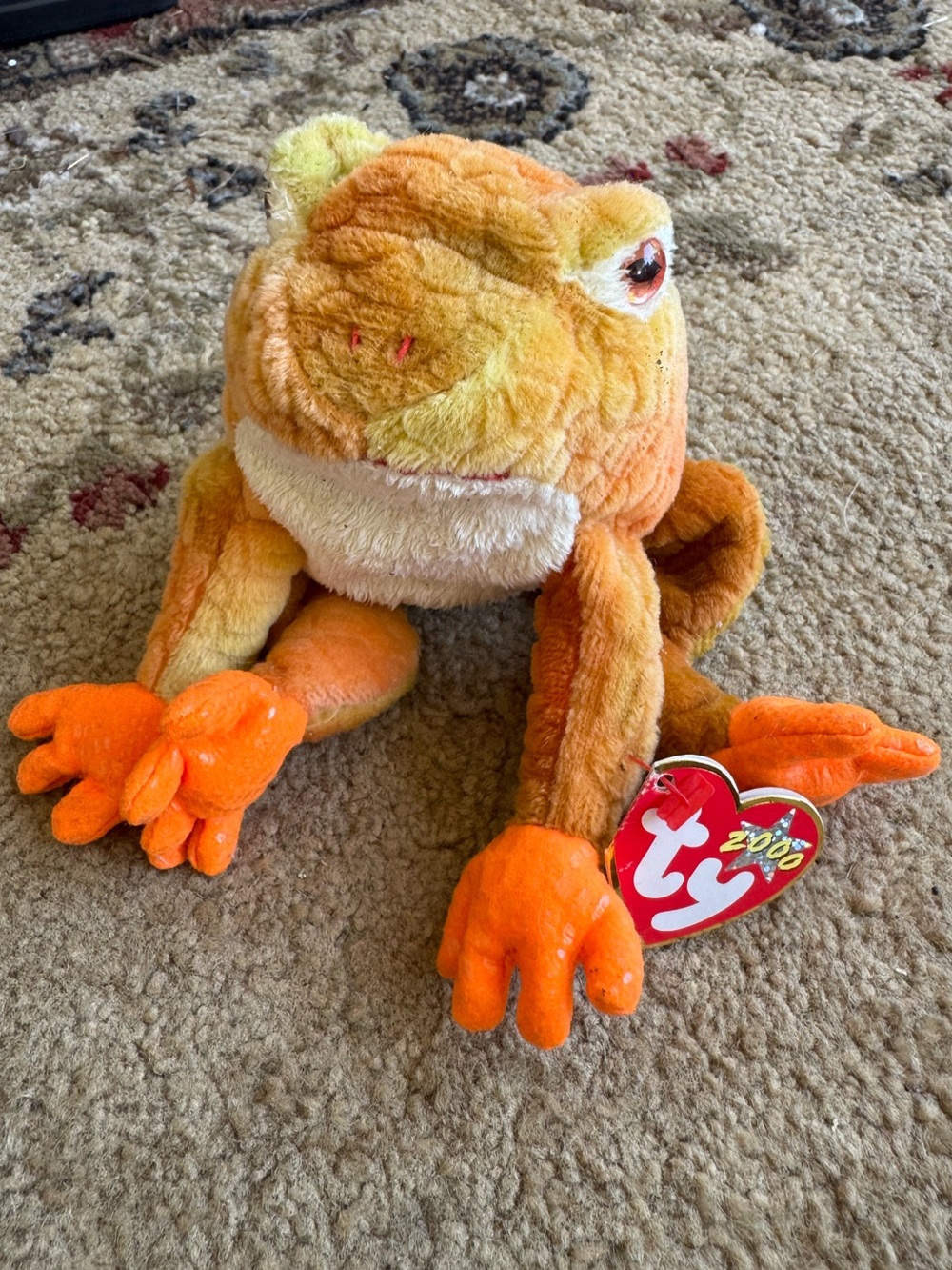 Ty Beanie Baby Prince the Frog plush